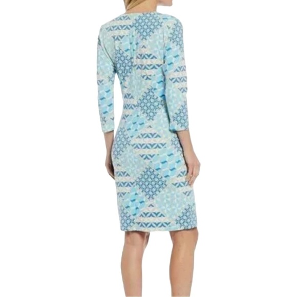 New! J. McLaughlin Sophia Dress Geometric Print - Picture 2 of 9